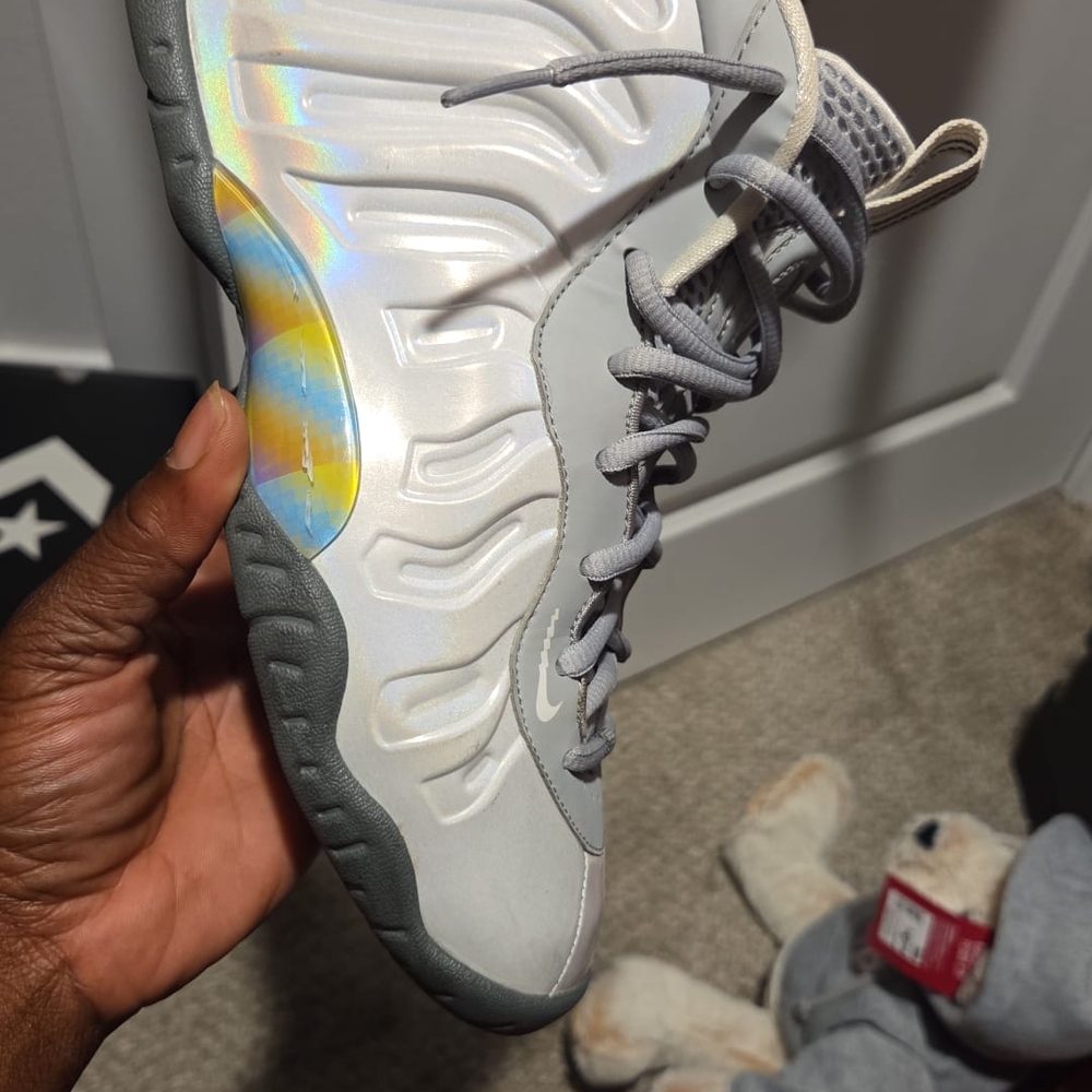 Kids Gray and White Sneakers